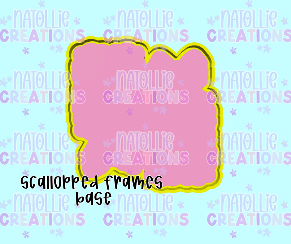 Scalloped Frames Blank Freshie Silicone Mold