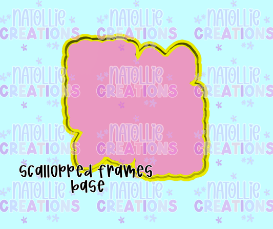 Scalloped Frames Blank Freshie Silicone Mold