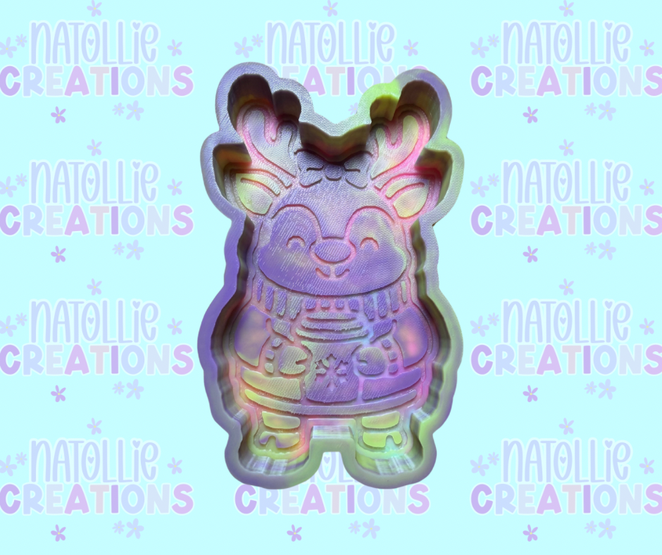 Hot Drink Reindeer Freshie Silicone Mold