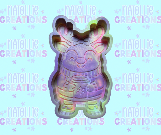 Hot Drink Reindeer Freshie Silicone Mold