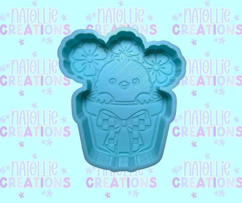 Chick In Pot Freshie Silicone Mold