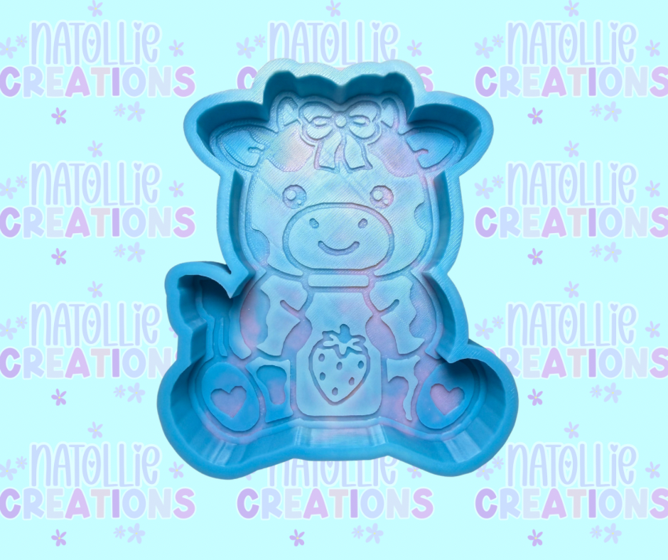 Strawberry Milk Cow Freshie Silicone Mold
