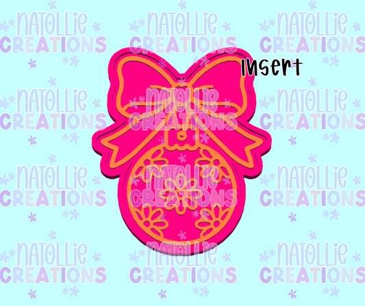 Floral Bow Ornament Insert Freshie Silicone Mold