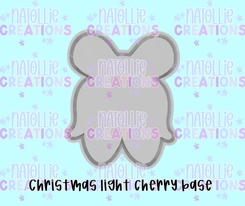 Christmas Lightbulb Cherry Blank Freshie Silicone Mold
