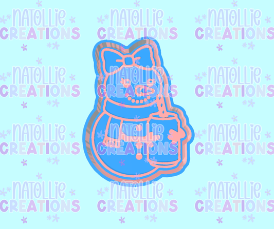 Snowman W/ Can Freshie Silicone Mold