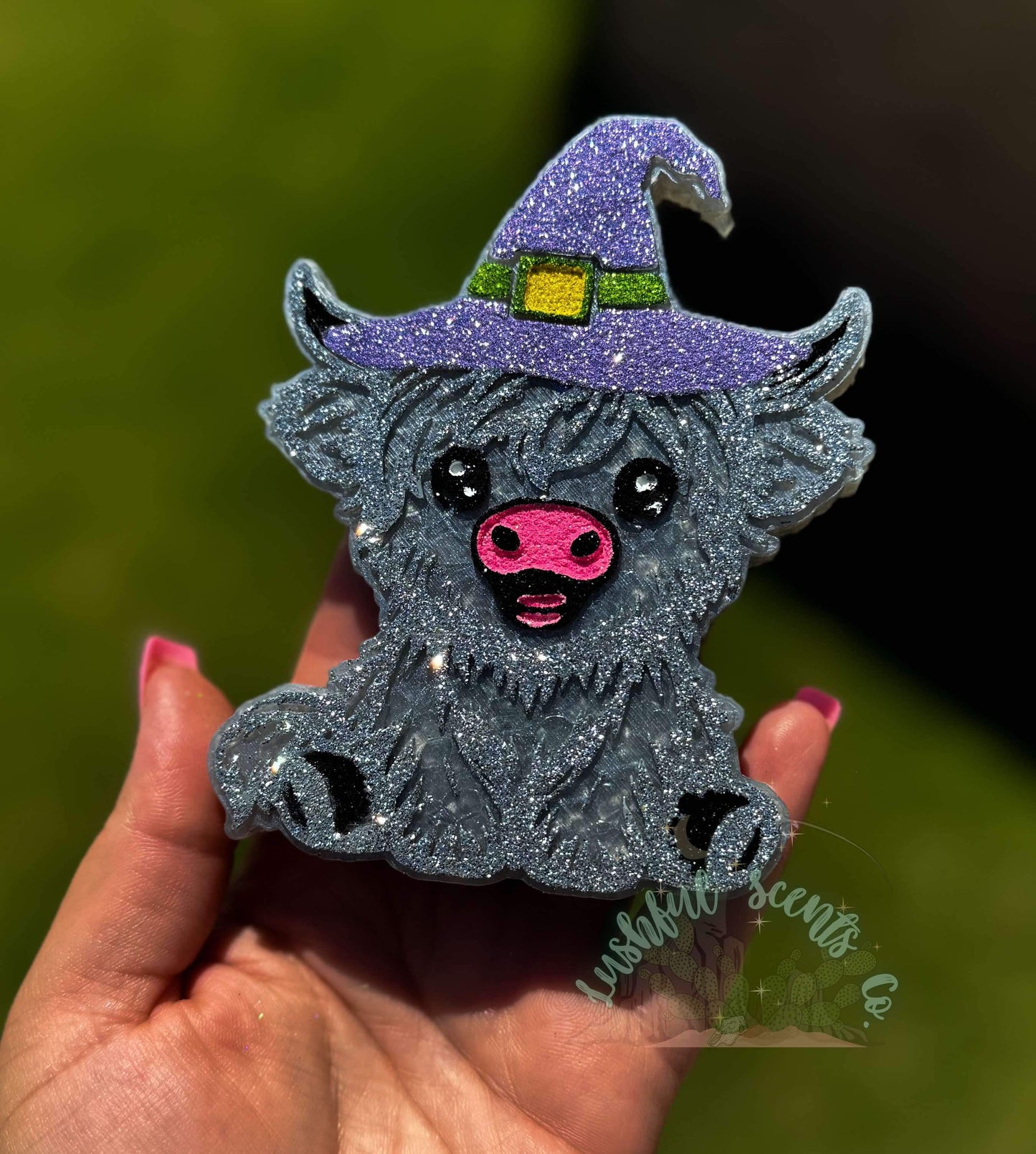 Highland Cow W/ Witch Hat Freshie Silicone Mold