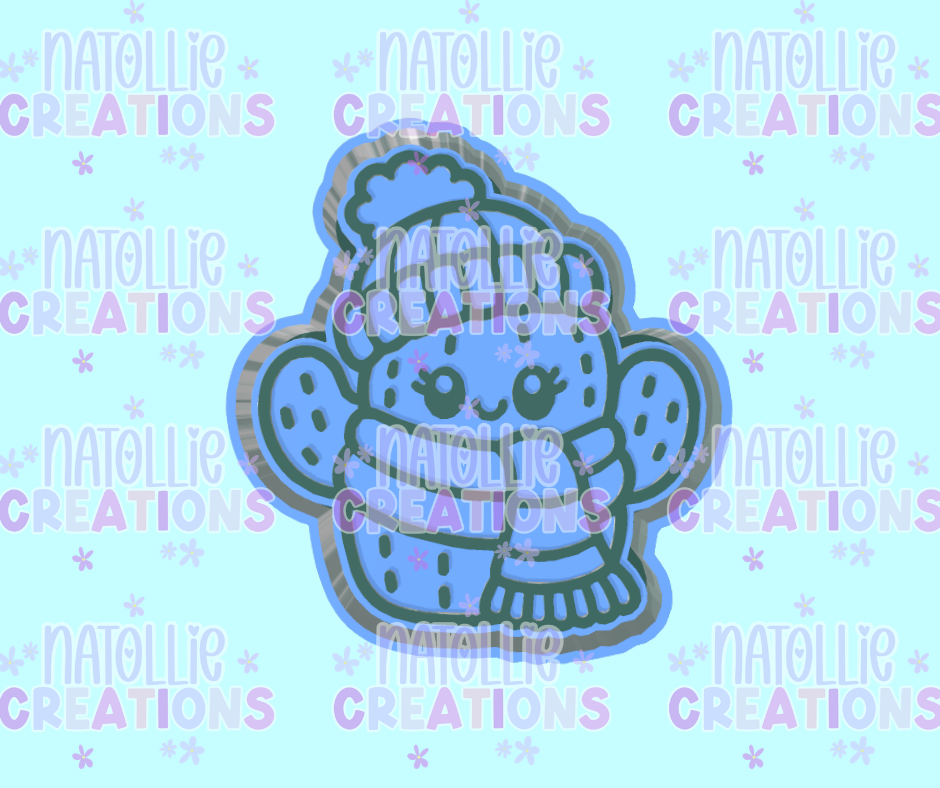 Winter Cactus Freshie Silicone Mold