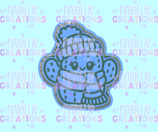 Winter Cactus Freshie Silicone Mold