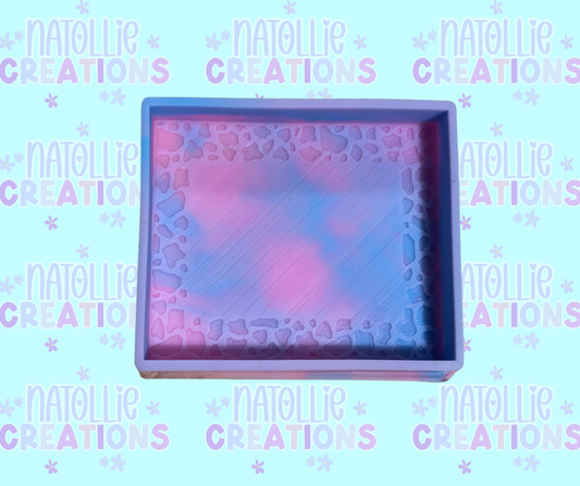 Cow Print Picture Frame Freshie Silicone Mold