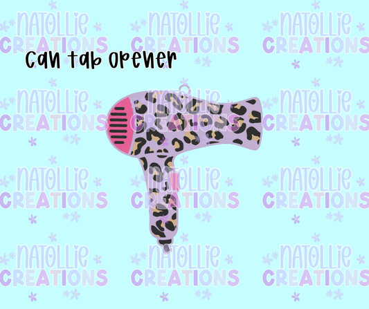 Blow Dryer Can Tab Opener Keychain