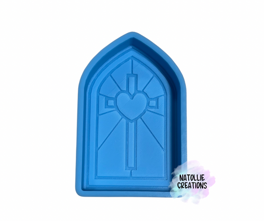 Cross Stained Glass Freshie Silicone Mold