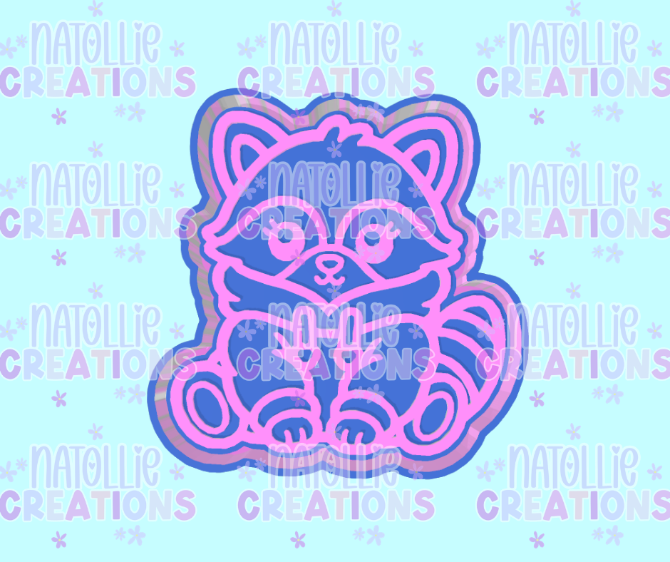 Hoodie Raccoon Freshie Silicone Mold