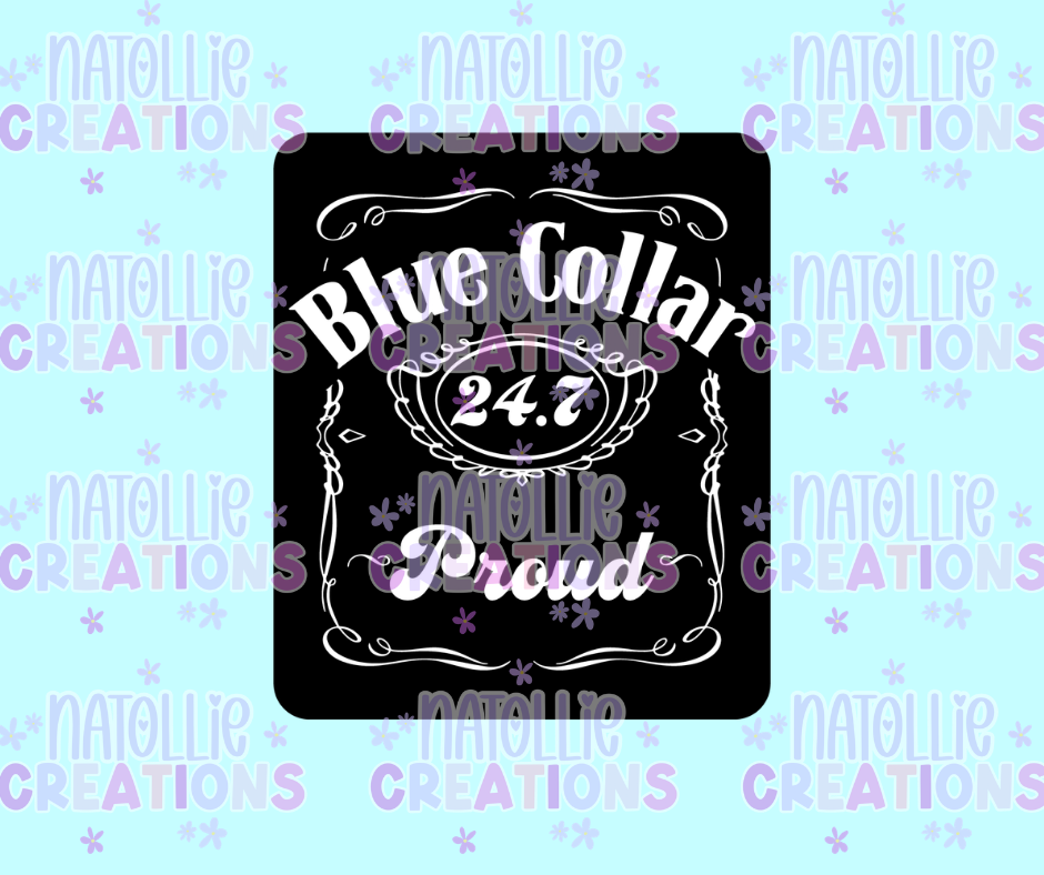 Blue Collar Proud Die Cut Sticker