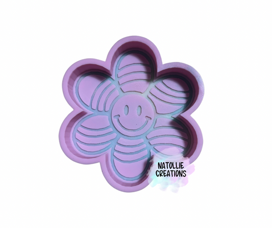 Retro Smiley Flower Freshie Silicone Mold