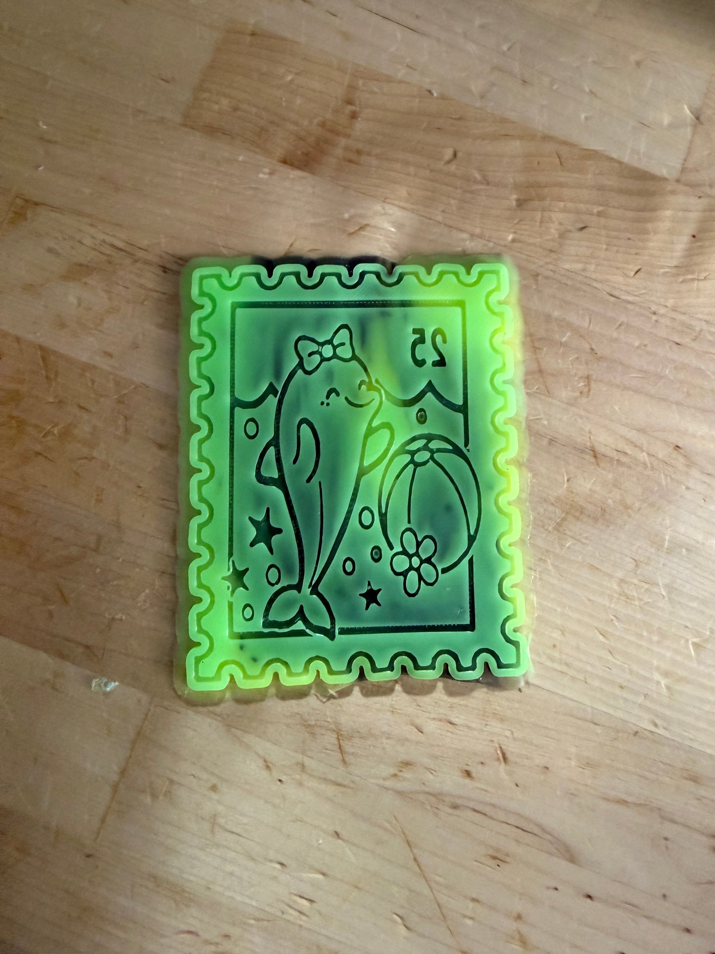 B GRADE INSERT - dolphin stamp