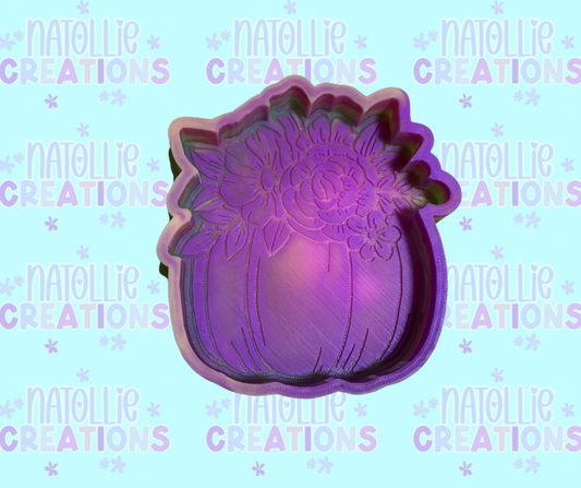 Floral Top Pumpkin Freshie Silicone Mold