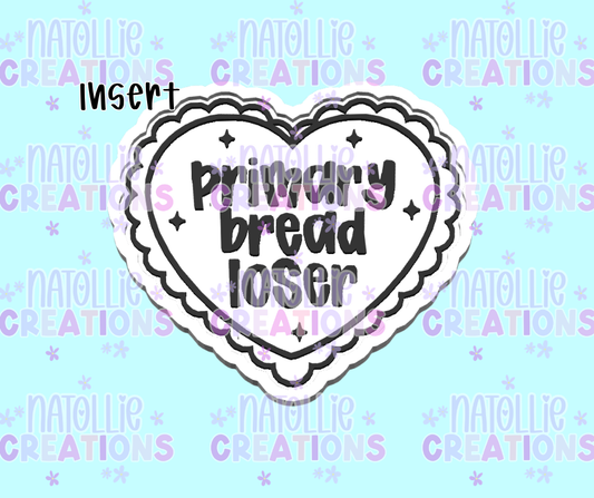 Primary Bread Loser Scallop Heart Insert Freshie Silicone Mold