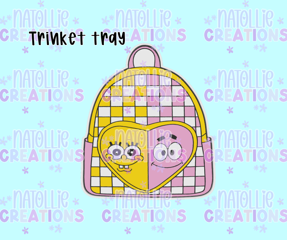 Yellow Sponge / Star Fish BackpackTrinket Tray