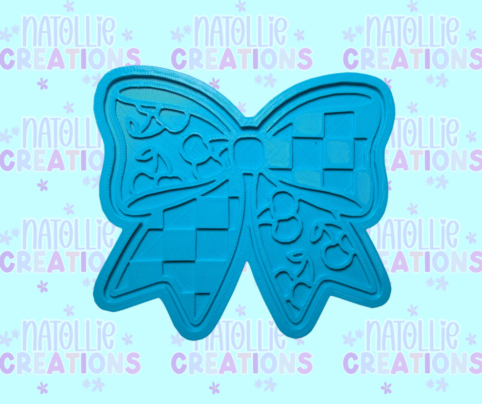 Cherry Bow Insert Freshie Silicone Mold