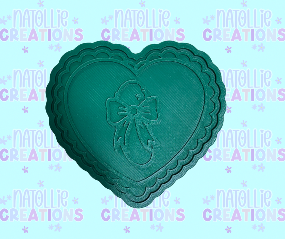 Scalloped Heart + Inserts Freshie Silicone Mold