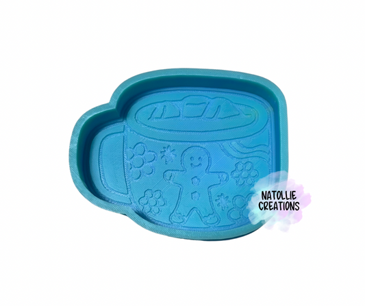 Cute Gingerbread Mug Freshie Silicone Mold