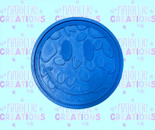 Paw Print Smiley Insert Freshie Silicone Mold