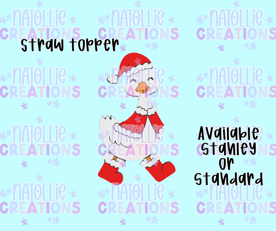 Christmas Goose Straw Topper