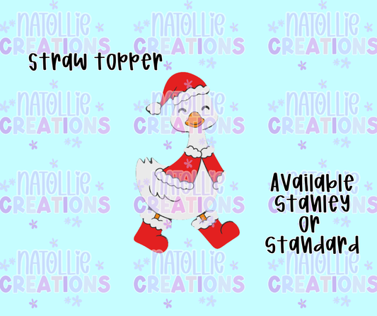 Christmas Goose Straw Topper