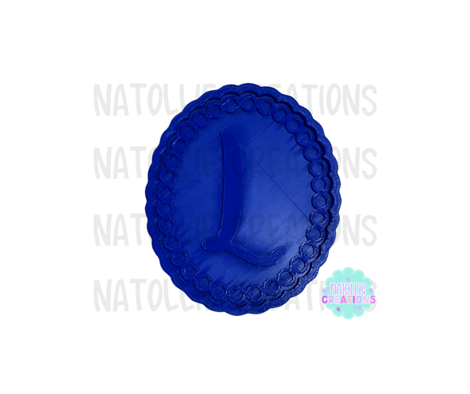 Turquoise Beaded Oval + Inserts Freshie Silicone Mold