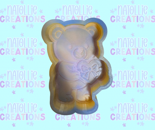 Bear W/ Heart Box Freshie Silicone Mold