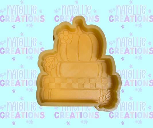 Pumpkin Bookstack Freshie Silicone Mold