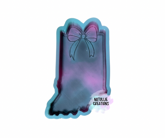 Indiana W/ Bow Freshie Silicone Mold