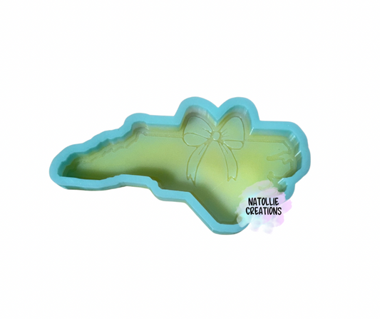 North Carolina W/ Bow Freshie Silicone Mold