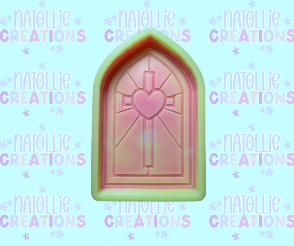 Cross Stained Glass Freshie Silicone Mold