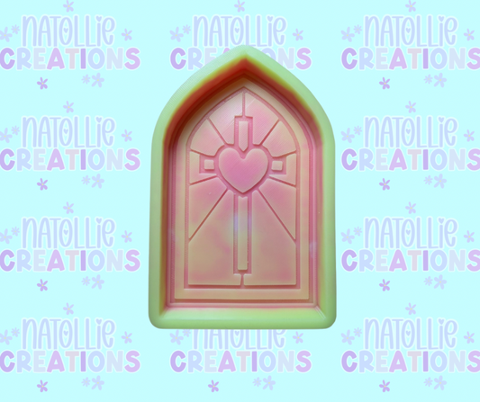 Cross Stained Glass Freshie Silicone Mold