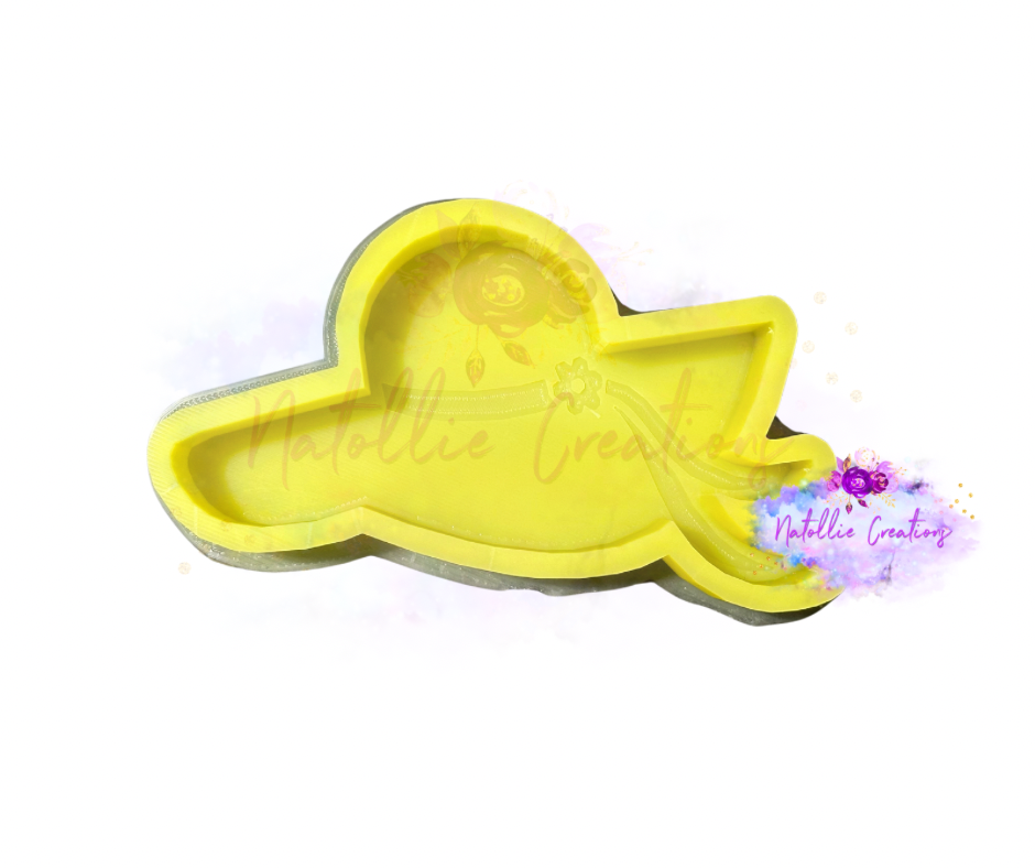 Floral Floppy Hat / Sun Hat Freshie Silicone Mold