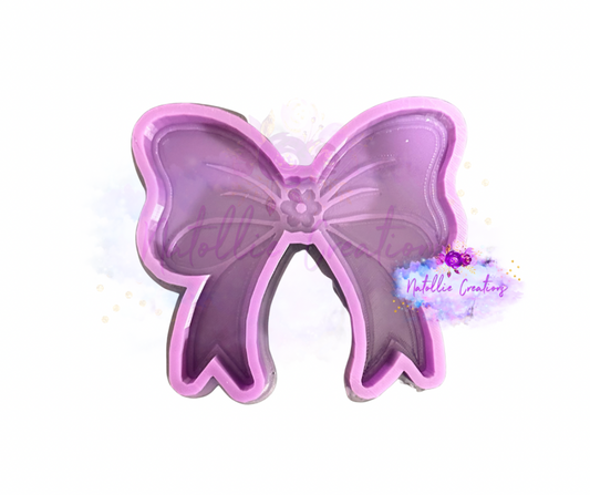 Bow W/ Flower Center Freshie Silicone Mold