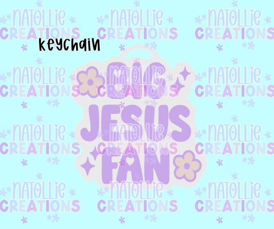 Big Jesus Fan Keychain