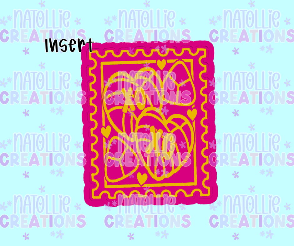 Vday Pan Dulce Stamp Insert Freshie Silicone Mold