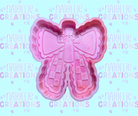 Faith Cross Bow Freshie Silicone Mold