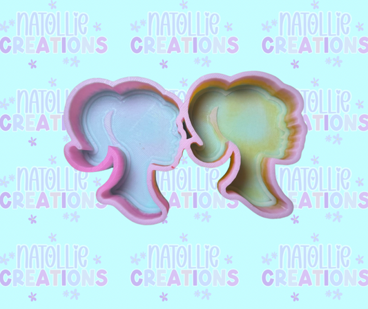 Barbie Silhouette Vent Clip Freshie Silicone Mold