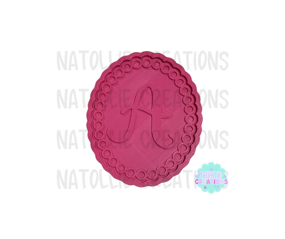 Turquoise Beaded Oval + Inserts Freshie Silicone Mold