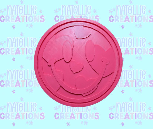 Heart Smiley Insert Freshie Silicone Mold