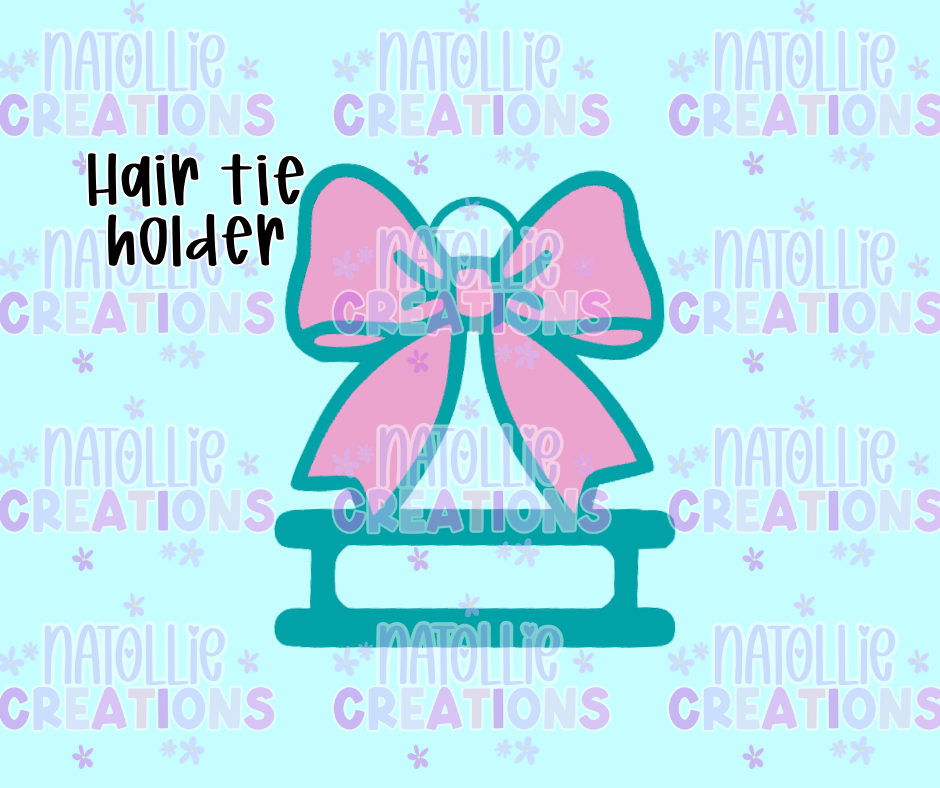 Bow Hair Tie Holder