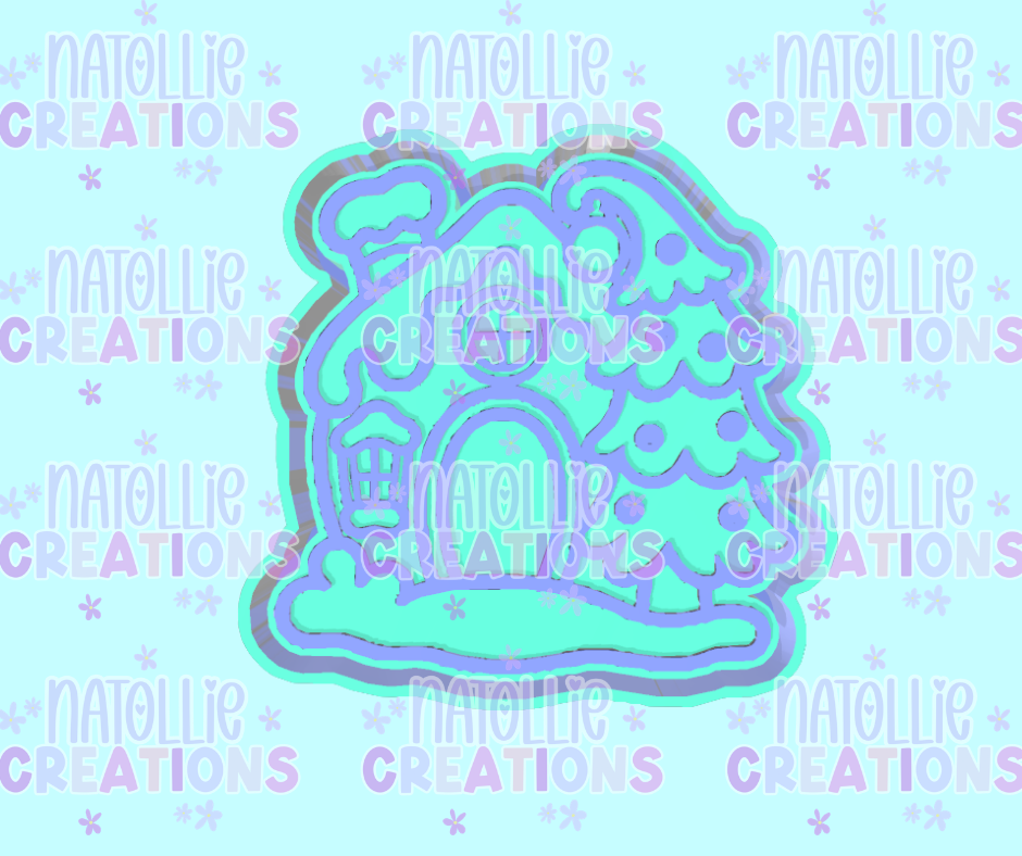 Whimsical Gingerbread House Freshie Silicone Mold