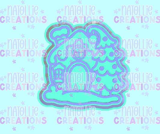 Whimsical Gingerbread House Freshie Silicone Mold