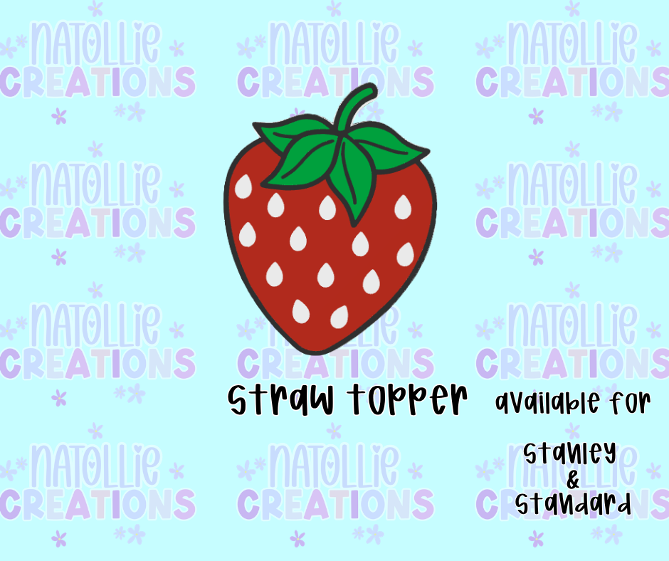 Strawberry Straw Topper