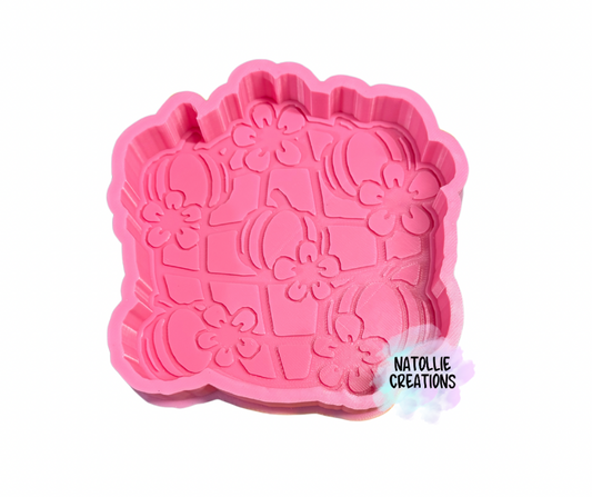 Floral Pumpkin Disco Freshie Silicone Mold