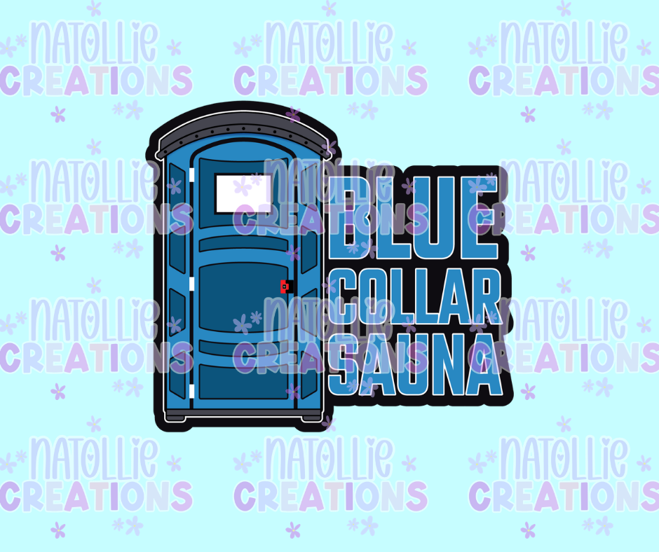 Blue Collar Sauna Die Cut Sticker