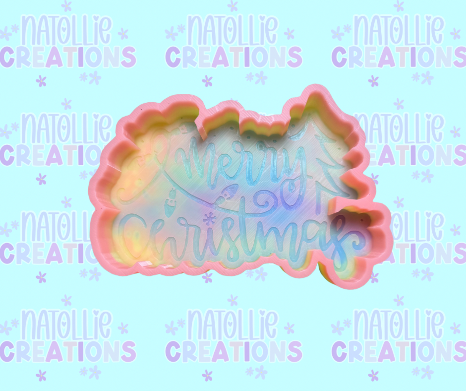 Merry Christmas Freshie Silicone Mold